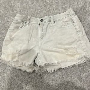 Aerie White Jean Shorts